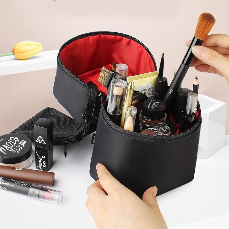 Zipper Man Women Makeup Bag Nylon Cosmetic Bag Beauty Case Make Up Organizer Toiletry Bag Kits Storage Travel Wash Pouch - ebowsos