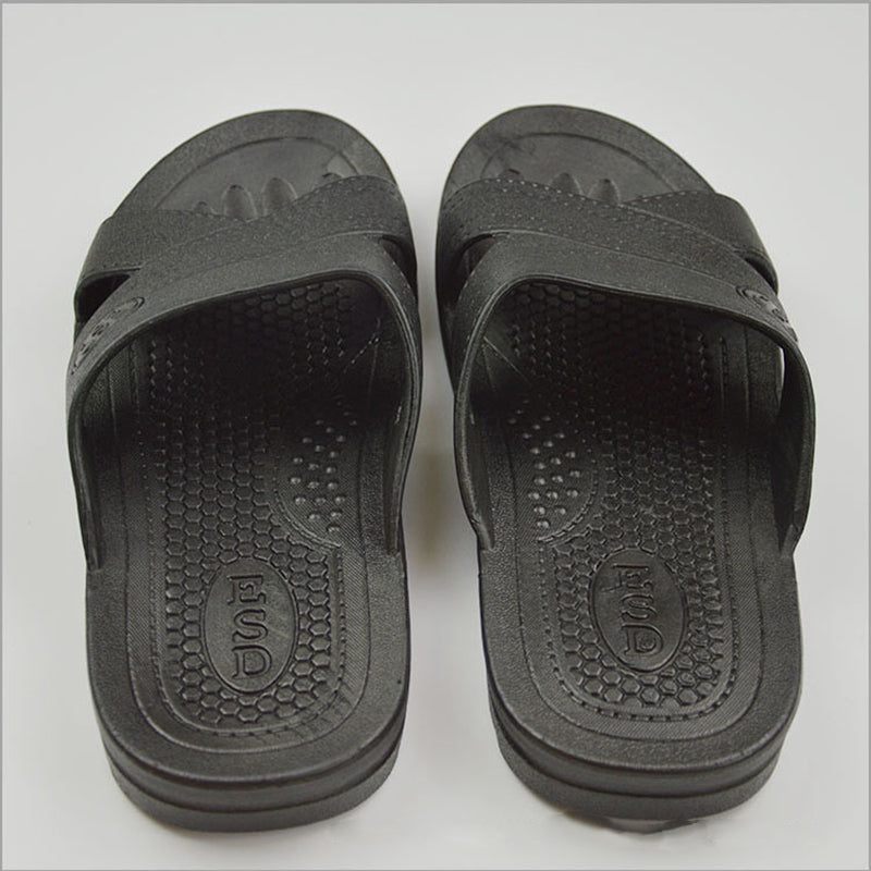 anti-static slippers clean dust-free protective slippers, men and women clean working shoes soft bottom black - ebowsos