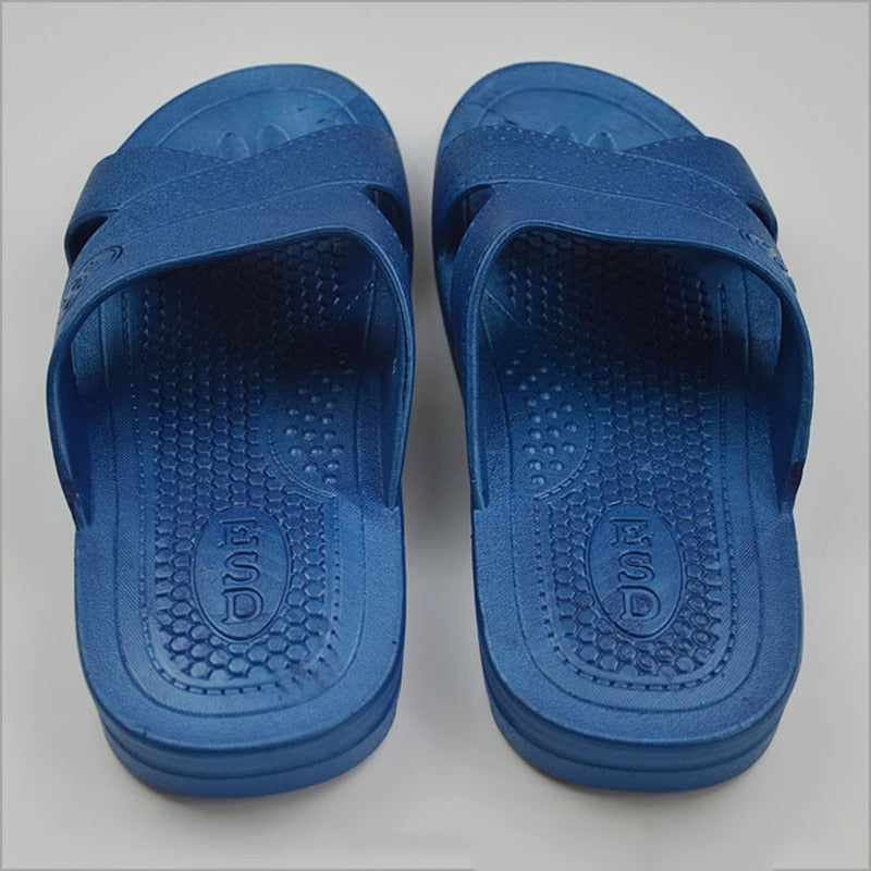 anti-static slippers clean dust-free protective slippers, men and women clean working shoes soft bottom - ebowsos