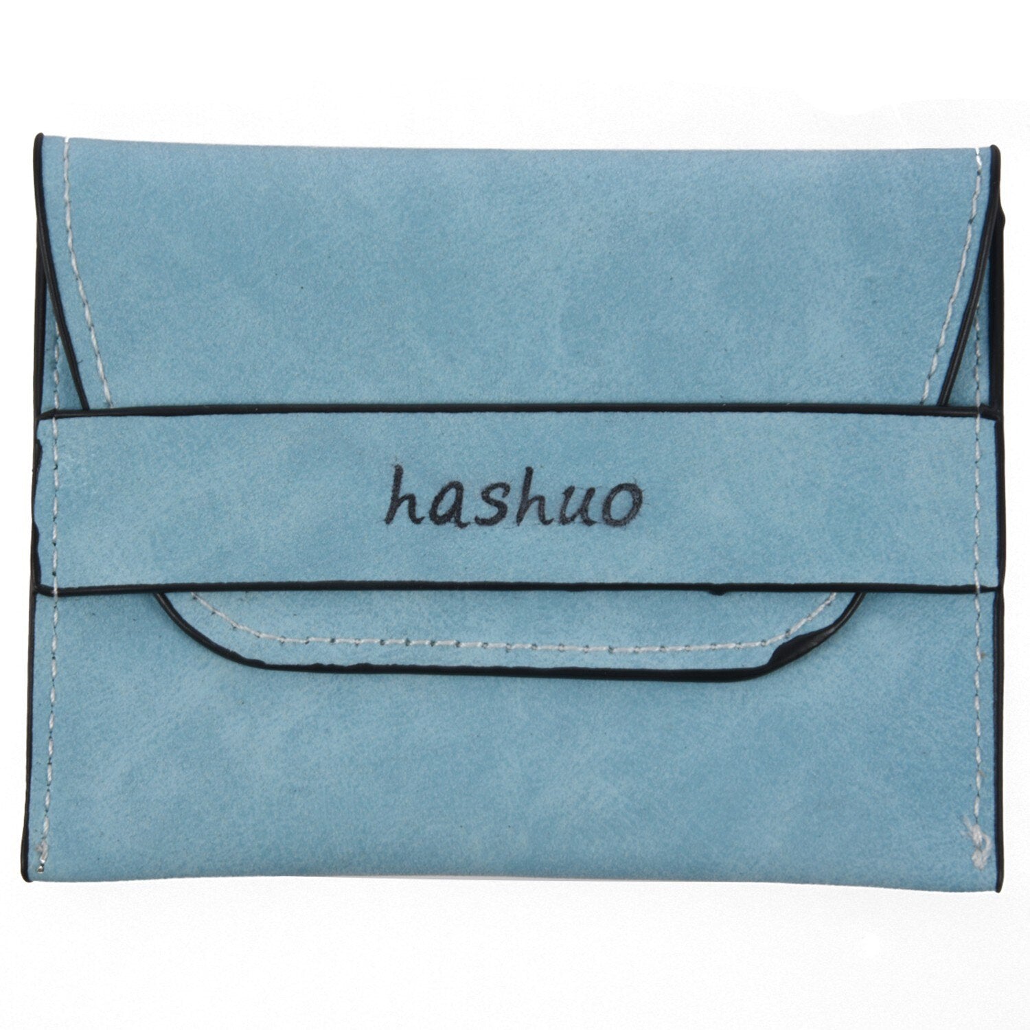 hashuo 1pcs lady short paragraph matte coin change wallet 11.5 * 9 * 0.7cm Light blue - ebowsos