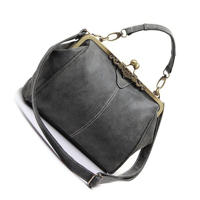 new retro women messenger bags small shoulder bag high quality PU leather tote bag small clutch handbags - ebowsos