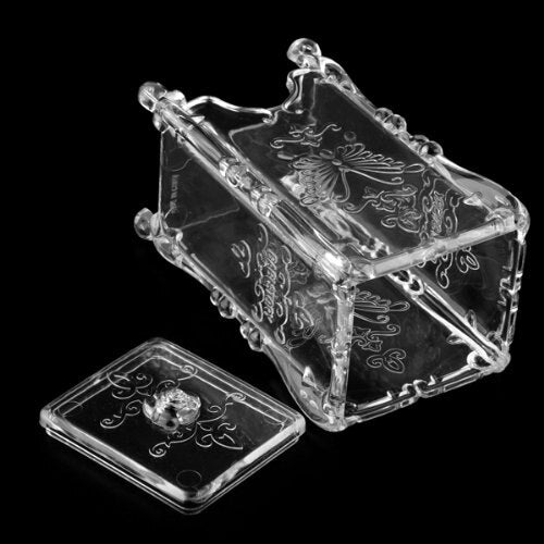 swab Organizer cotton pad box jewelry box Jewelry Box Cosmetic Case Acrylic - ebowsos