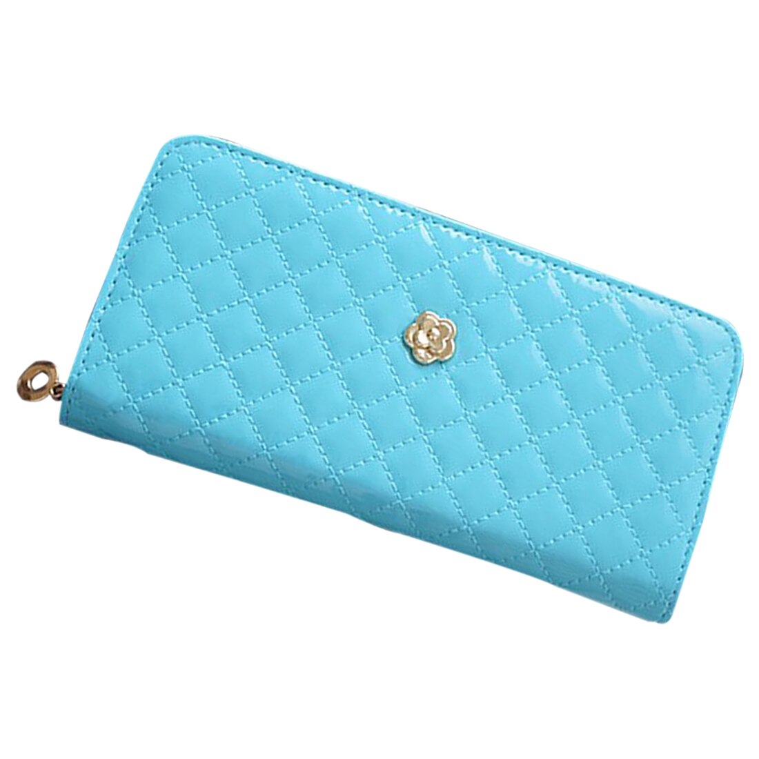 women quilted long wallet crown purse women Wallets With Coin Bag - ebowsos