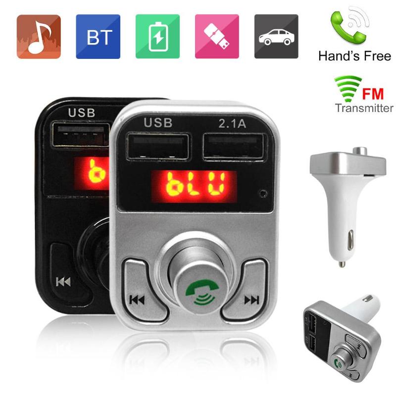 FM Transmitter Aux Modulator Bluetooth Handsfree Car Kit Car Audio MP3 Music Player with Charge Dual USB Car Charger Promotion - ebowsos