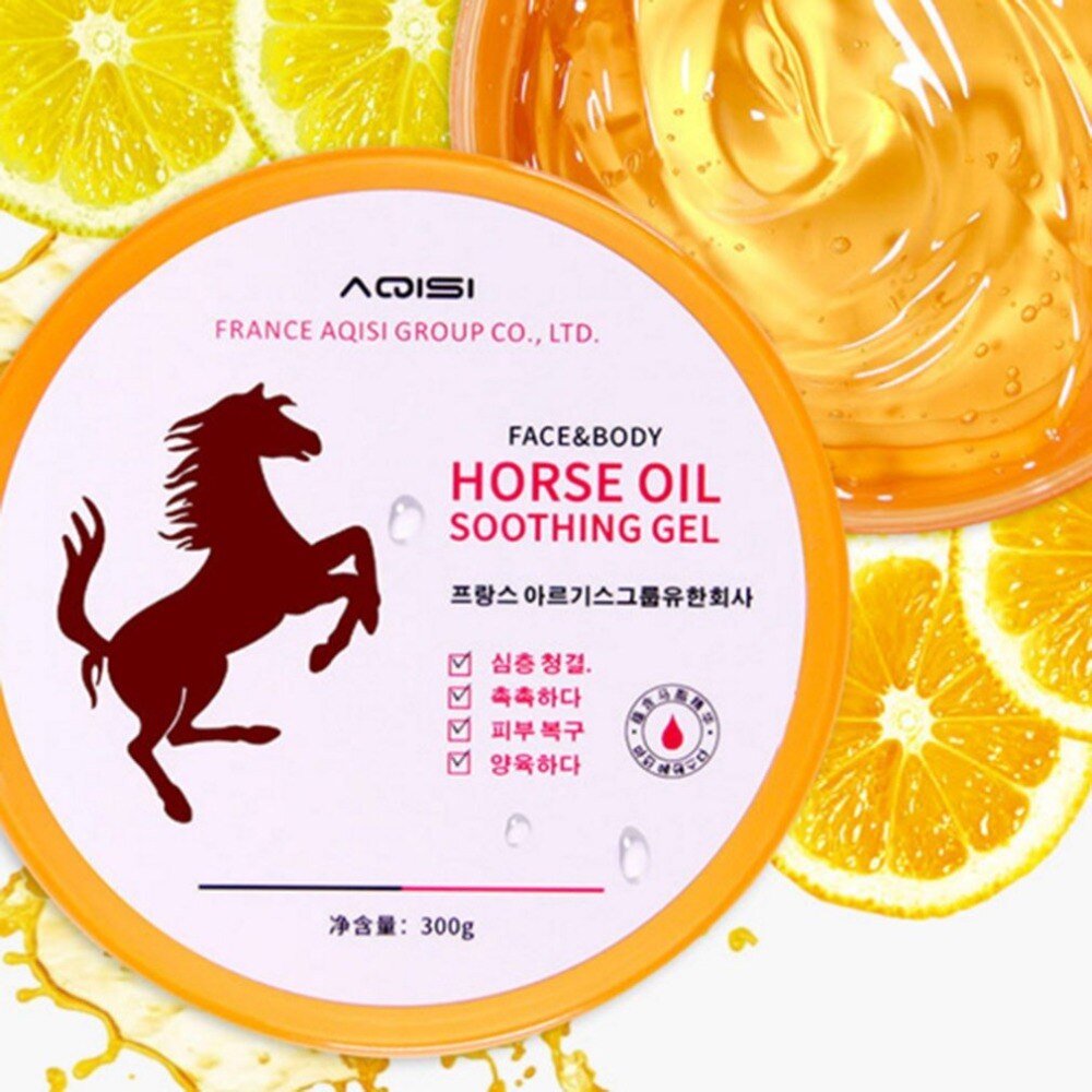 Face Skin Care Set Horse Oil Gel Moisturizing Hydrating Mask After Sun Repair Genuine Fade Acne Gel Gel - ebowsos
