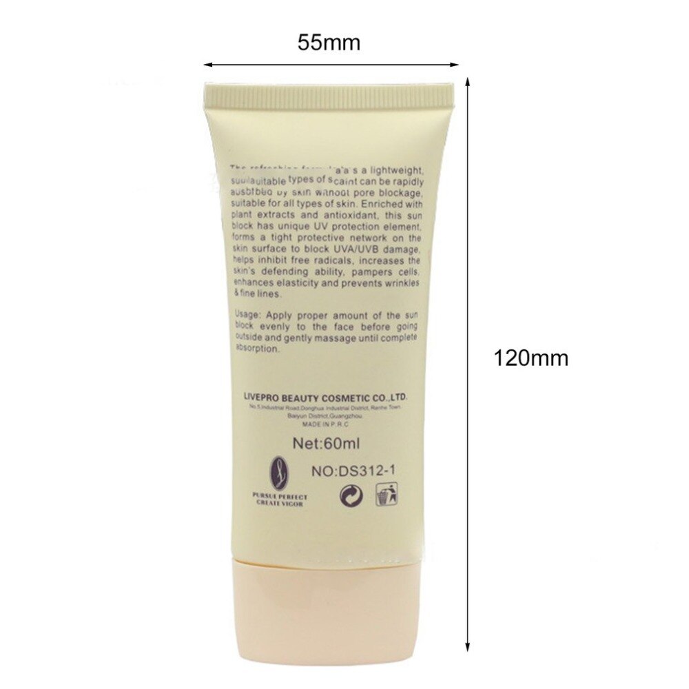 Facial Body Sunscreen Cream Oil-control SPF 50 Foundation Effect UV Radiation Sun Protective Sunblock Cream Beauty Skin Care New - ebowsos