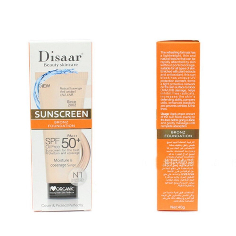 Facial Body Sunscreen Cream Sunblock PA+++ SPF 50+ Beauty Skin Care Protective Coverage Cream Moisturizing Long-lasting - ebowsos