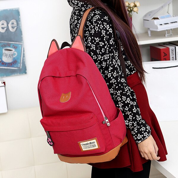 Fashion Backpack Women Children Schoolbag Back Pack Leisure Korean Ladies Knapsack Laptop Travel Bags for School Teenage Girls - ebowsos