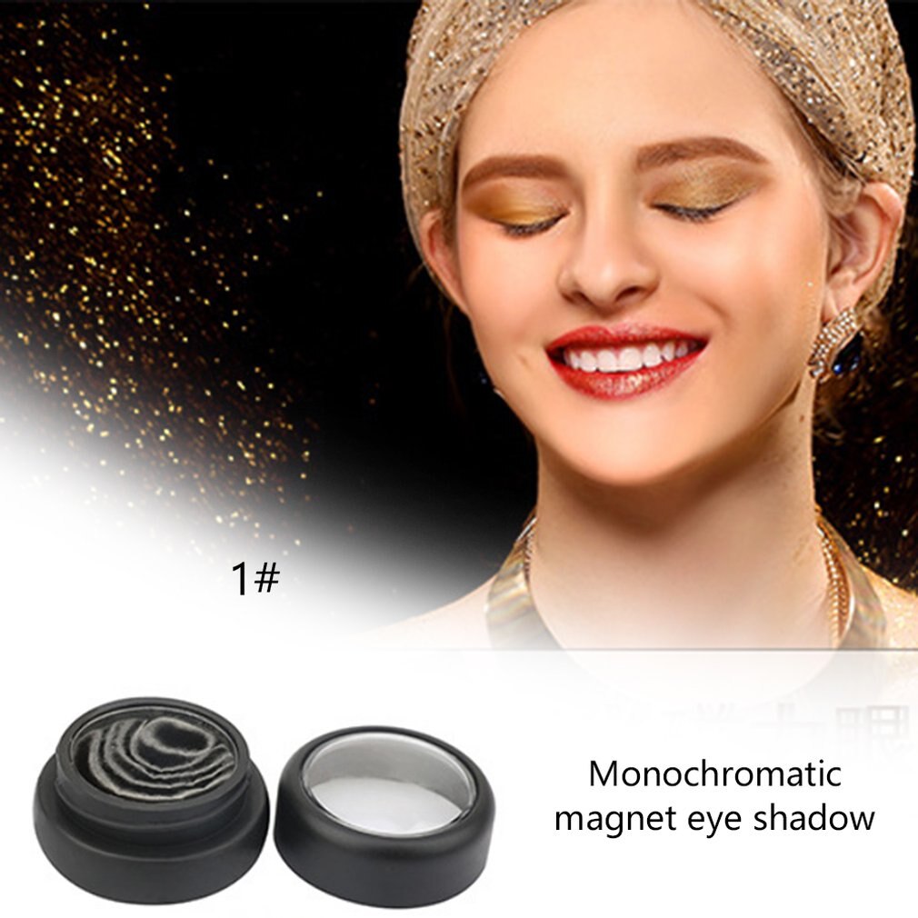 Fashion Velvet High-Gloss Magnetic Eye Shadow Metal Texture Eye Shadow Strength 10 Color Color Optional - ebowsos