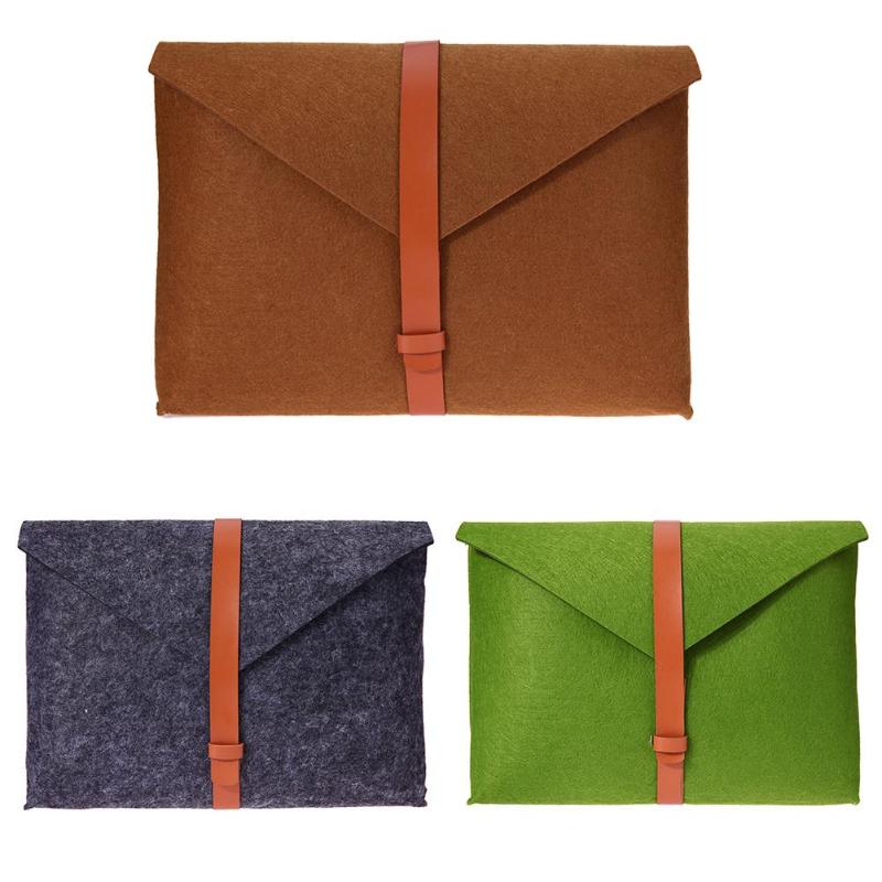 Felt Laptop Inner Bag Notebook Case Soft Protective Sleeve Anti-scratch Cover Pouch for 11" Tablet PC Pads for MacBook - ebowsos