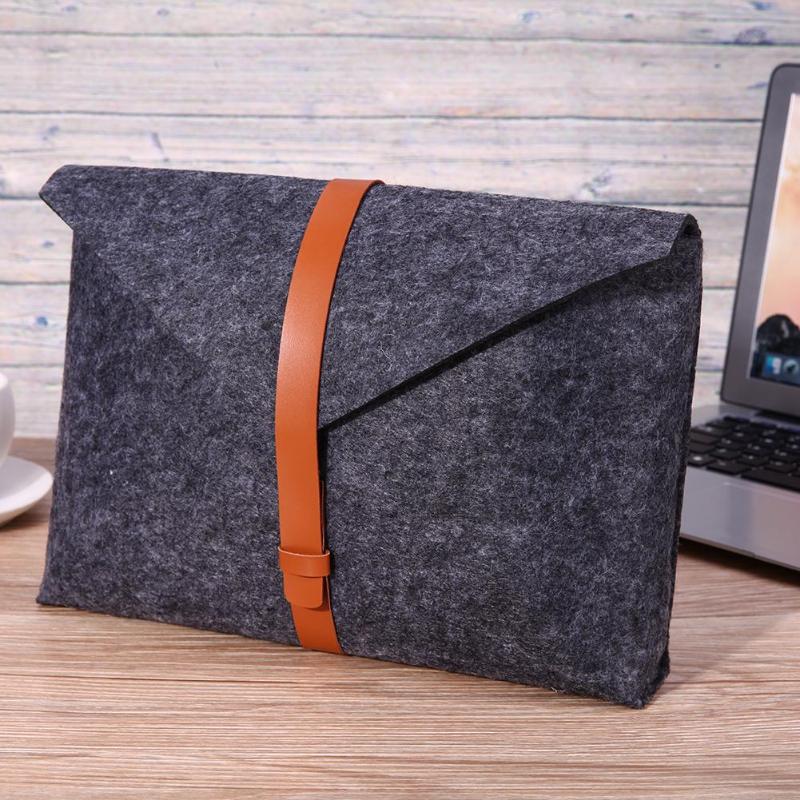 Felt Laptop Inner Bag Notebook Case Soft Protective Sleeve Anti-scratch Cover Pouch for 11" Tablet PC Pads for MacBook - ebowsos