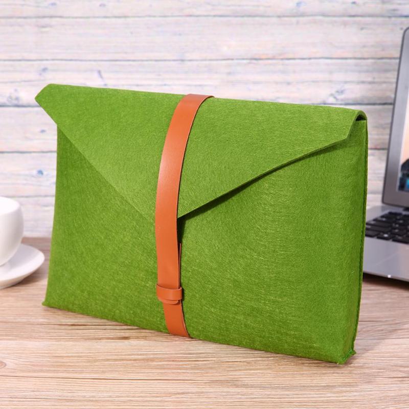 Felt Laptop Inner Bag Notebook Case Soft Protective Sleeve Anti-scratch Cover Pouch for 11" Tablet PC Pads for MacBook - ebowsos