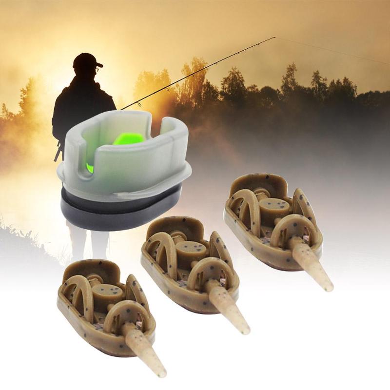 Fishing Nest Device Classic Quick Release 3+1 Fishing Feeder Mould Set Fishing Sinker Method Flat Troughs-ebowsos