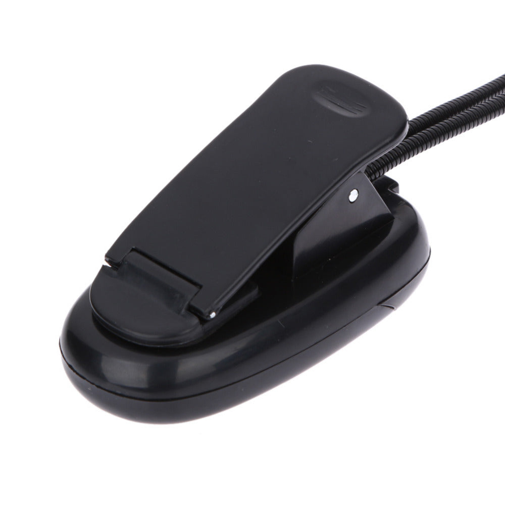 Flexible 4 LED Table Lamp With Clip USB Plug Power Supply LED Desk Night Lighting for Reading Laptop PC Computer - ebowsos