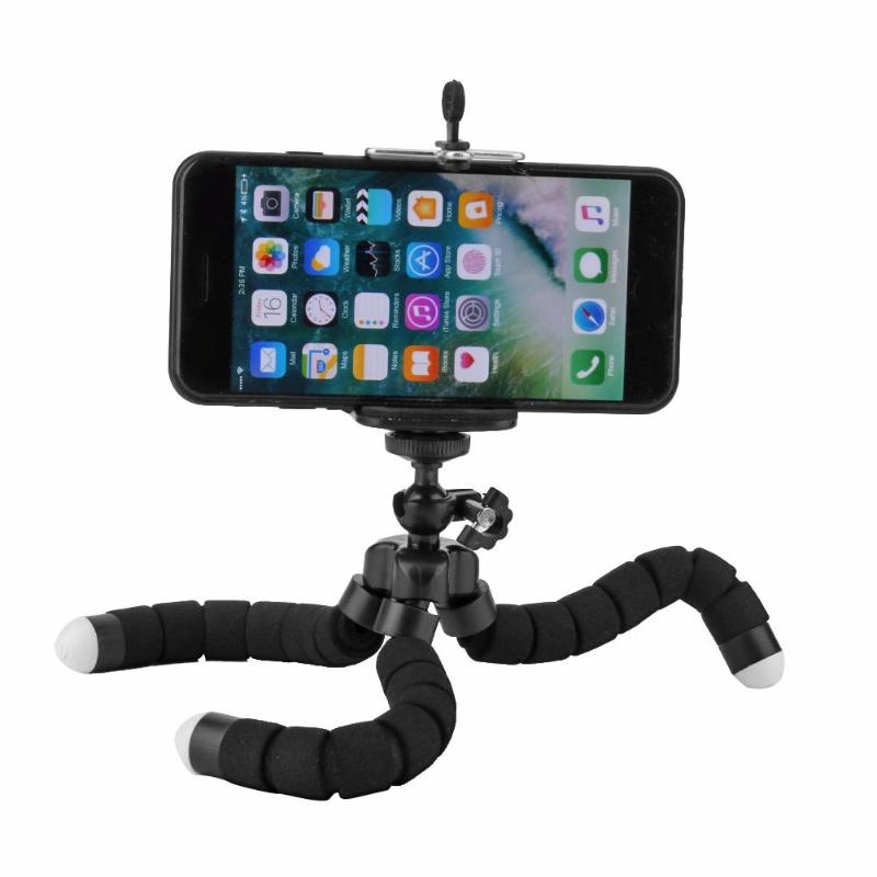 Flexible Octopus Phone Camera Holder Tripod Bracket 360 Rotary Stand Mount Monopod with Self Timer Phone Clip Bracket Stand New - ebowsos