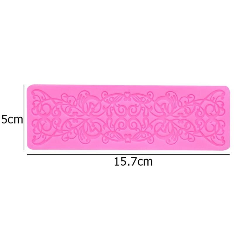 Flower Pattern Lace Silicone Mold Chocolate Fondant Cake DIY Muffin Baking Mould Heat Resistant Reusable Silicone Cake Mould - ebowsos