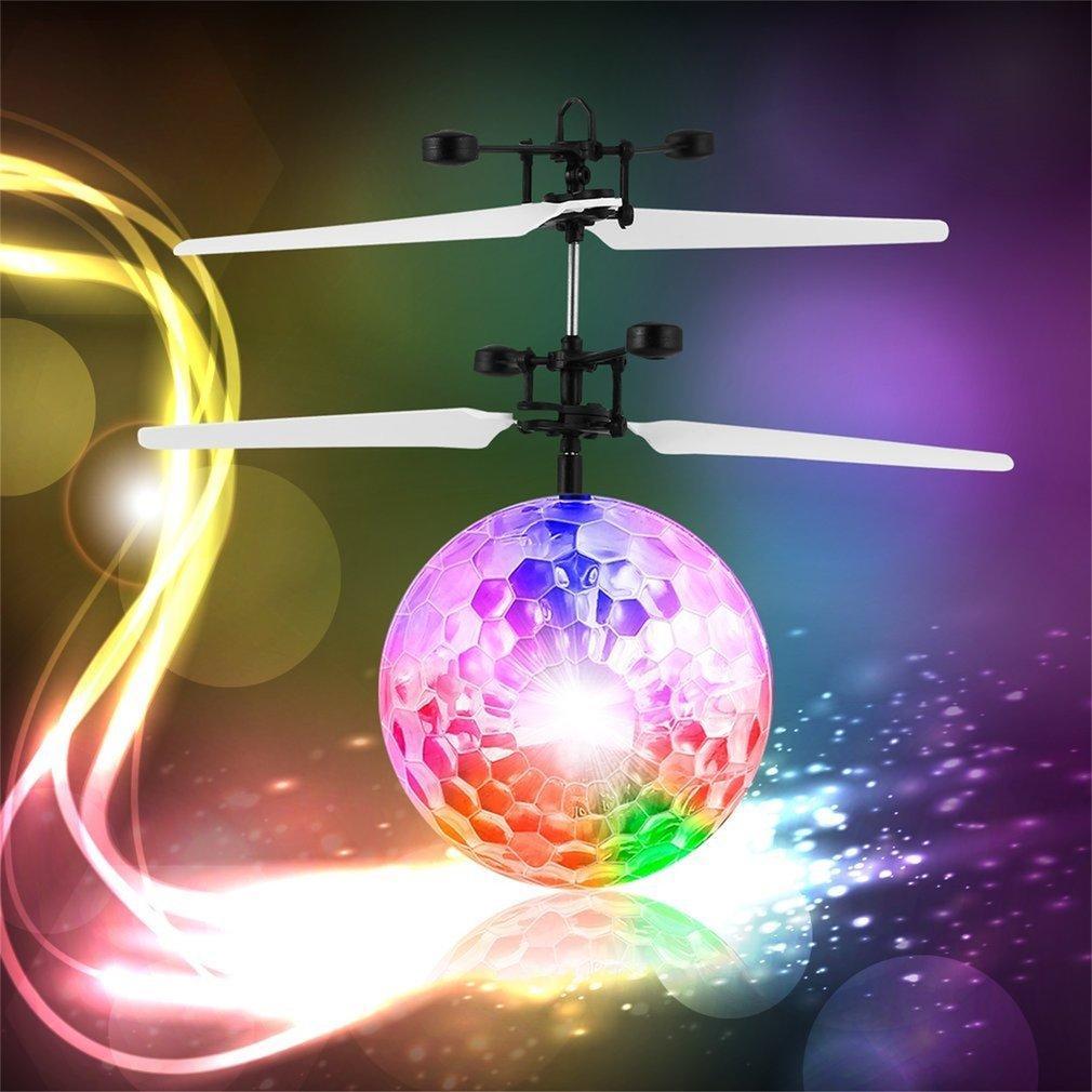 Flying Crystal Ball LED Flashing Light Infrared Induction Helicopter Ball Intelligent Induction Toy-ebowsos
