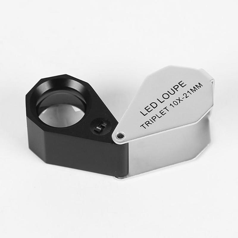Folding Portable Antique Jadeite Identification Magnifier Magnifying Glass With Amplification factor 10X/20X/30X Dropshipping - ebowsos