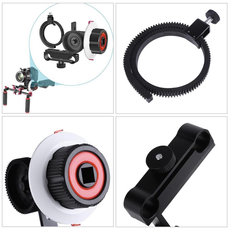 Follow Focus F0 with Adjustable Gear Ring Belt for Canon Nikon Sony DSLR Camera for Follow Focus Shooting - ebowsos