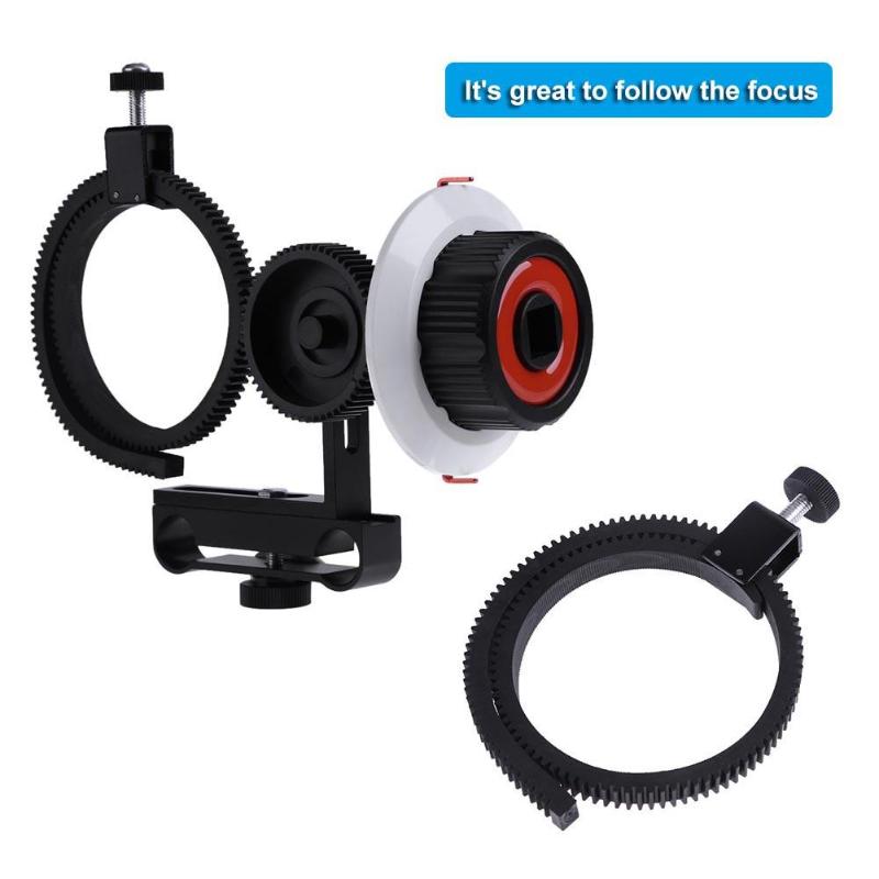 Follow Focus F0 with Adjustable Gear Ring Belt for Canon Nikon Sony DSLR Camera for Follow Focus Shooting - ebowsos