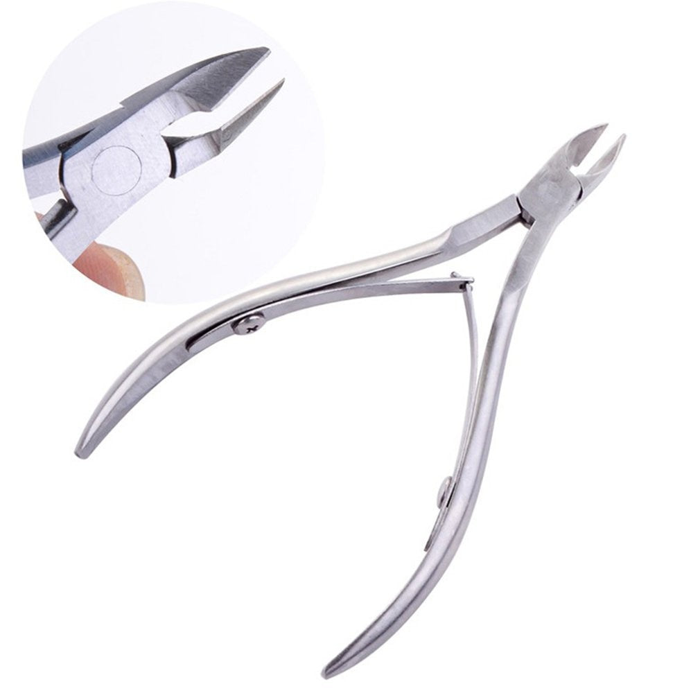 Foot Care Tool Toe Nail Correction Nippers Clipper Cutters Dead Skin Dirt Remover Cuticle Clipper Scissor + Nail Cuticle Pusher - ebowsos