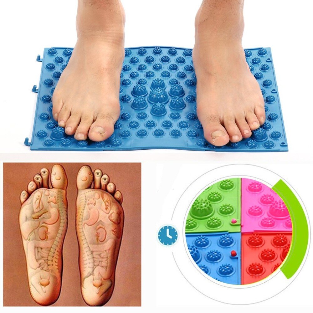Foot care acupressure Foot Mats Running Man Game Same Type Foot Reflexology Walking Massage Mat for Pain Relief Stress Relief - ebowsos