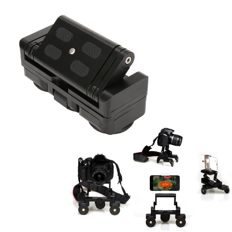For GoPro Acc Foldable Tricycle Rail Cars 1/4'' Screw Mount Plate for DSLR Camera Gopro - ebowsos