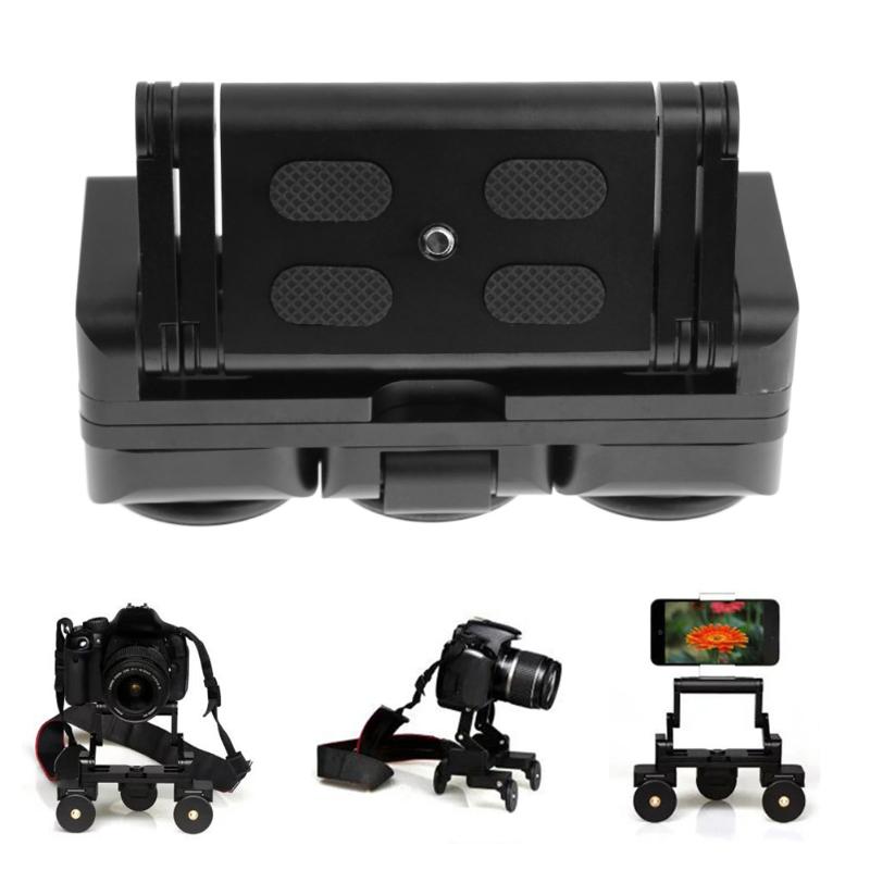 For GoPro Acc Foldable Tricycle Rail Cars 1/4'' Screw Mount Plate for DSLR Camera Gopro - ebowsos
