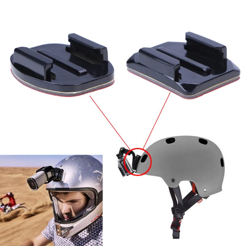 For GoPro Accessories 24pcs 3M Adhesive Mounts  For Gopro Hero 5 4 3 Session SJCAM SJ4000 Flat Curved Base Helmet Mount - ebowsos