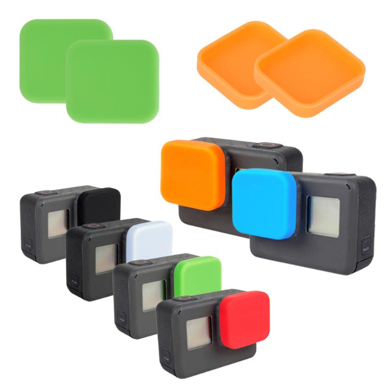 For GoPro Accessories High Quality Soft Silicone Black Camera Lens GP401 Protect Lid Waterproof Dustproof for GoPro Hero 5 - ebowsos
