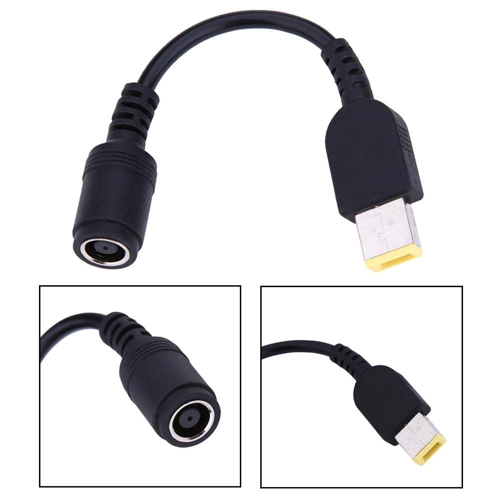 For Lenovo Power Converter Connectors Cable Cord Adapter for ThinkPad X250 T450S Adpter 15cm w/ 7.9*5.5mm Female Interface - ebowsos