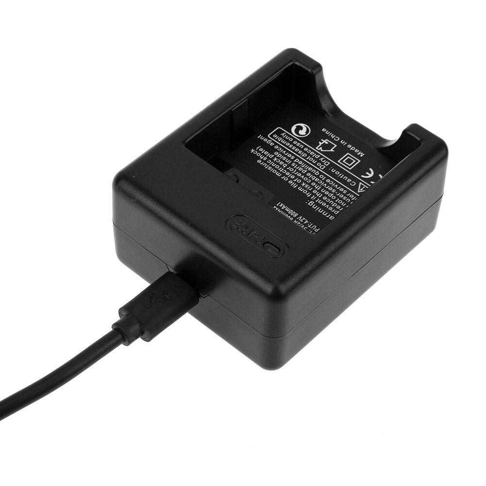 For Sport Action Camera Battery Charger New Dual Charger Dock USB Cable for Xiao Yi 2 AZ16-1 battery Sports Action Camera - ebowsos