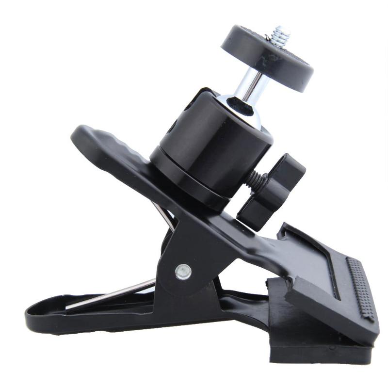 For Studio Camera Portable Multi-function Spring Clamp 360 Degree with Ball Socket Head Big Clip For Studio Camera Flash - ebowsos