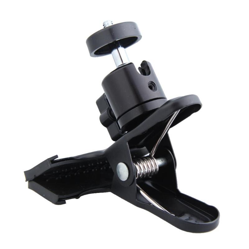 For Studio Camera Portable Multi-function Spring Clamp 360 Degree with Ball Socket Head Big Clip For Studio Camera Flash - ebowsos