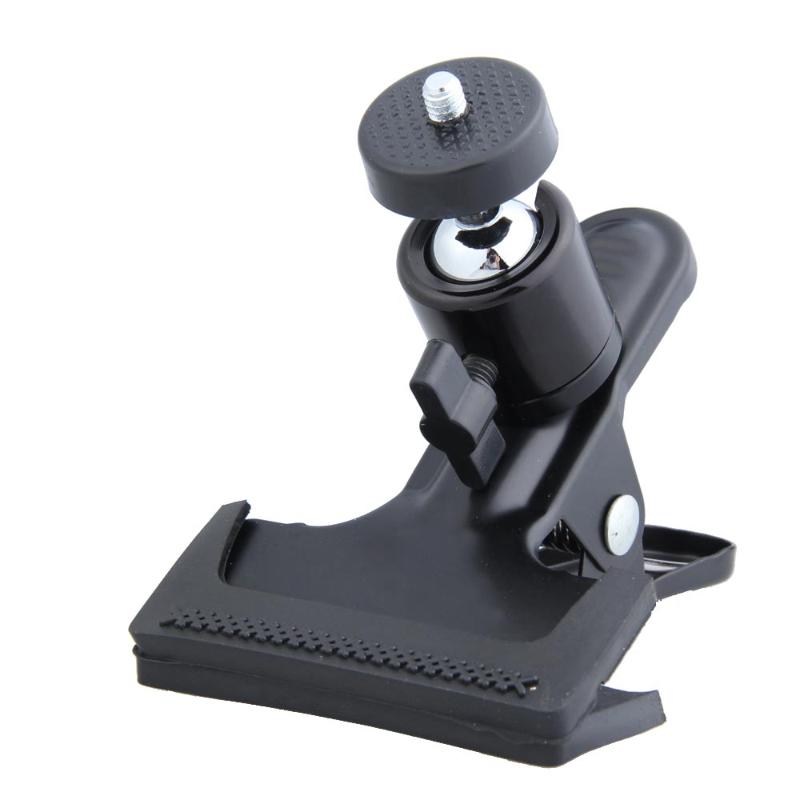 For Studio Camera Portable Multi-function Spring Clamp 360 Degree with Ball Socket Head Big Clip For Studio Camera Flash - ebowsos