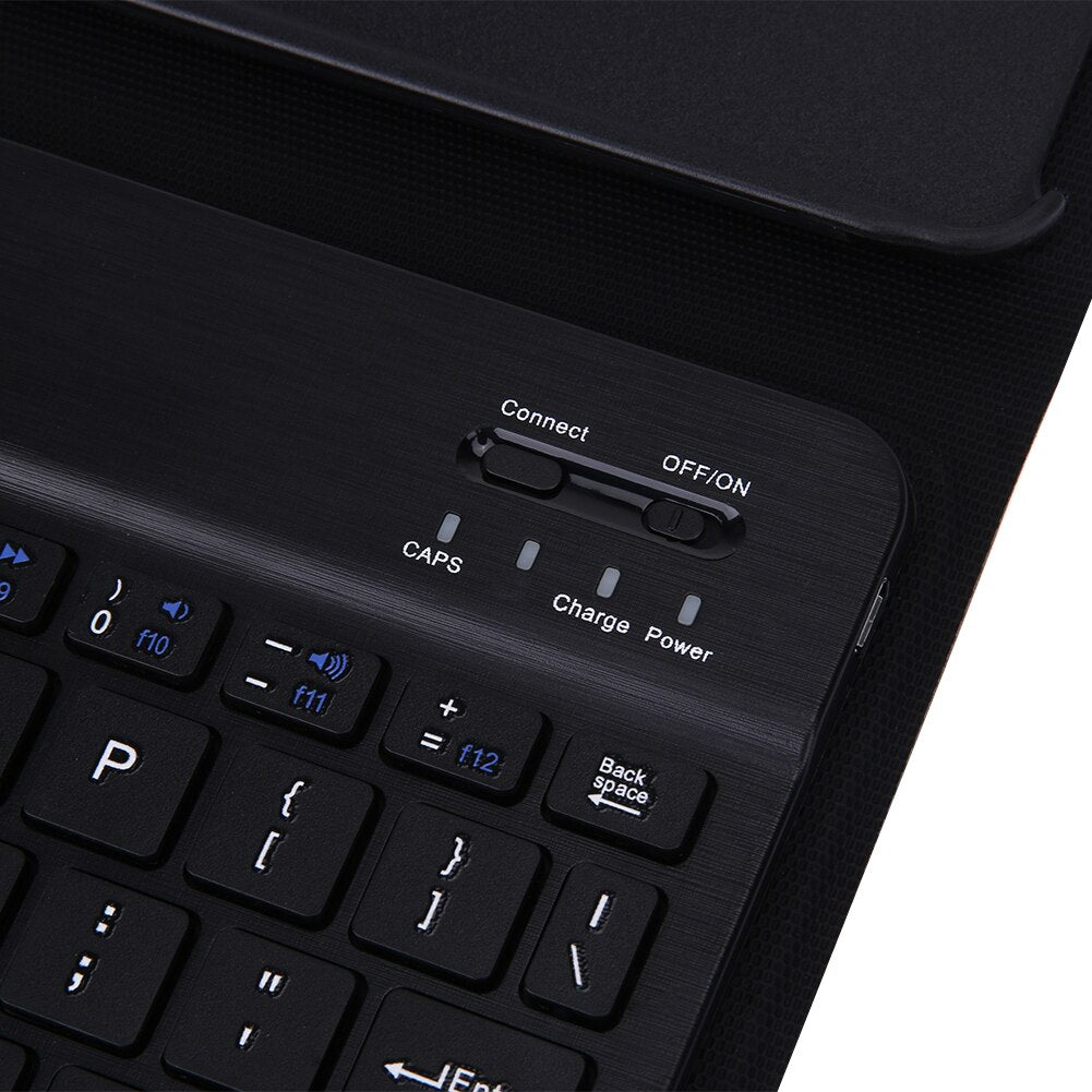 For iPad air/air 2 iPad Pro 9.7 Case Detachable Ultra Thin PU Leather Wirelss Bluetooth Keyboard Keypad Case Cover + USB Cable - ebowsos