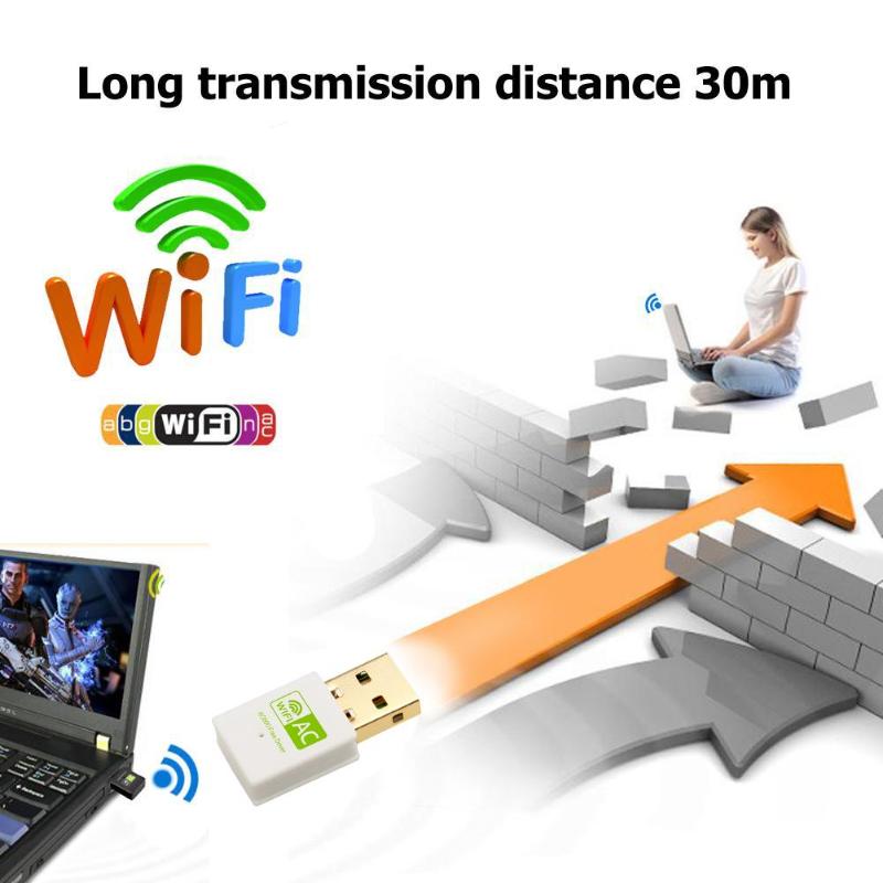 Free Driver Dual Band 600Mbps 2.4GHz 5GHz USB Wireless WiFi Adapter with 802.11ac WiFi Dual Band USB Adapter High Quality - ebowsos