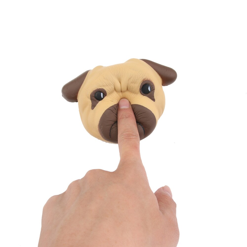 Fun Antistress Ball Pug Dog Mini Squeeze Squeeze Toys Slow Rising 8cm Squeeze Stretchy Animal Healing Stress Kid Adults Toy-ebowsos