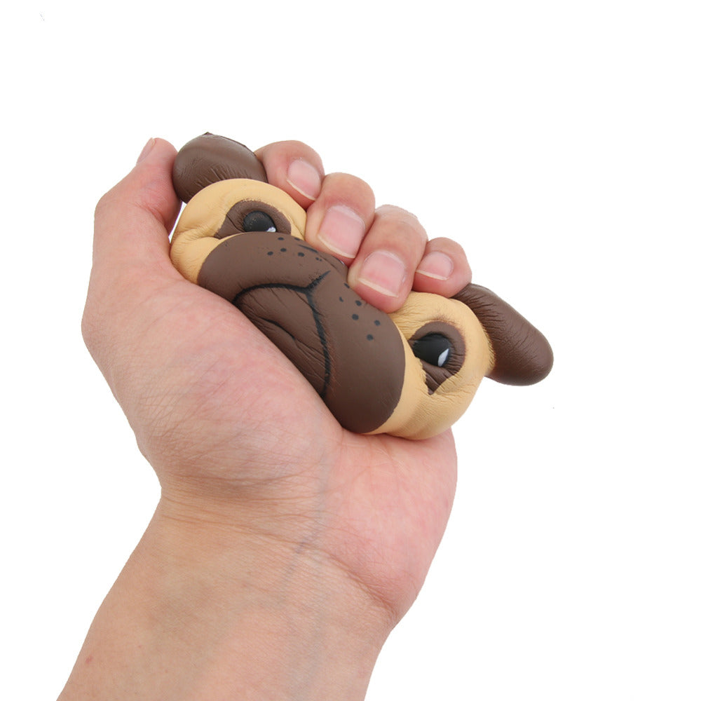 Fun Antistress Ball Pug Dog Mini Squeeze Squeeze Toys Slow Rising 8cm Squeeze Stretchy Animal Healing Stress Kid Adults Toy-ebowsos