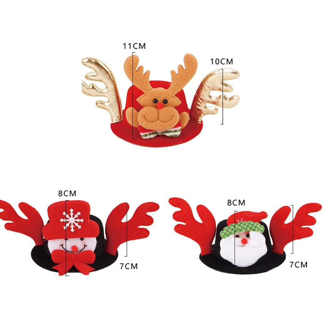 Funny Cat Hat Elk Santa Snowman Pet Dog Party Hat For Cat Costume Christmas Dressing Up Cat Party Costume Cap For Cats Dogs-ebowsos