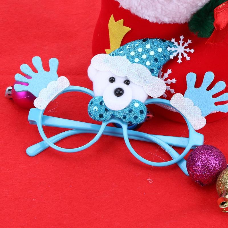 Funny Christmas Snowman Glasses Xmas Party Decoration Props Xmas Ornament - ebowsos
