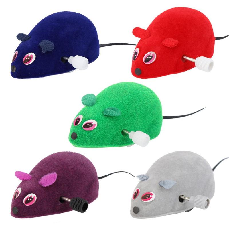 Funny Pet Cat Mice Mouse Rat Toy Clockwork Mouse Rats Toy for Cat Kitten Interactive Plush Mouse Playing Funny Toys Cat Products - ebowsos