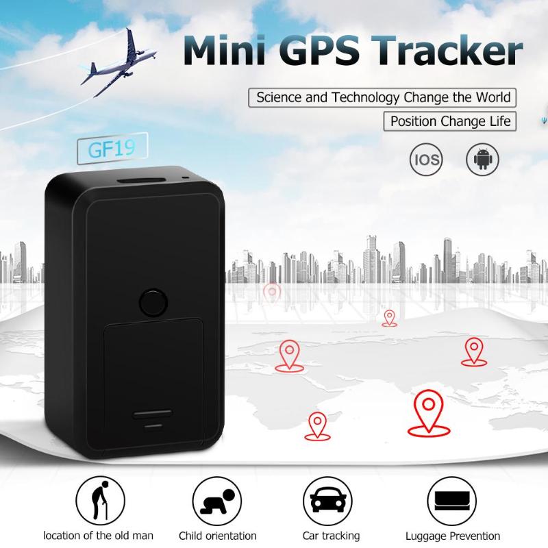 GF19 Mini GPS Tracker Magnetic GSM/GPRS Real Time Vehicle Tracking Device Real-time Tracking Device Locator Tracker High Quality - ebowsos