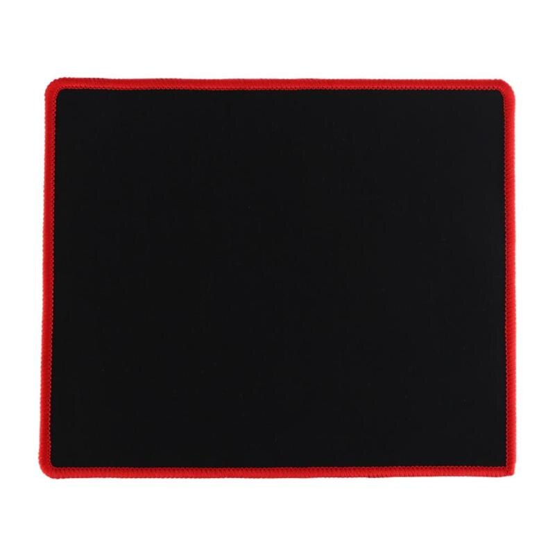 Gaming Mouse Pad 25*21cm Black Red Lock Edge Rubber Speed Mouse Mat for PC Laptop Computer Mousepad  Mouse Pads Drop Shipping - ebowsos