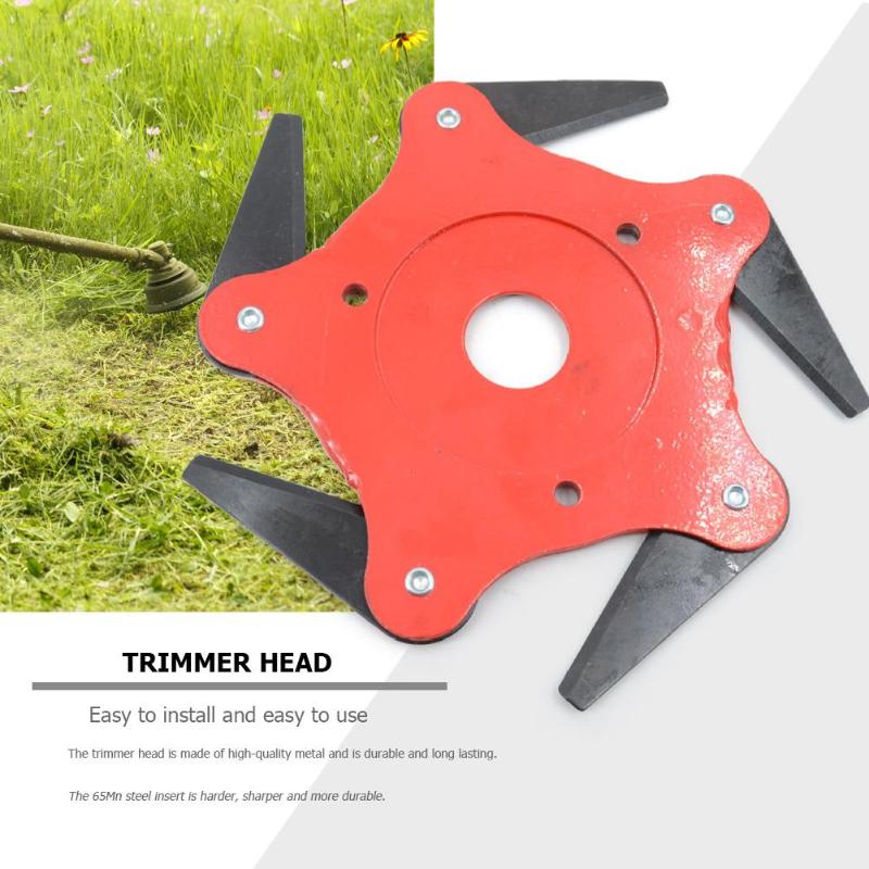 Garden Lawn Mower Blade Manganese Steel Grass Trimmer Brush Cutter Head High Hardness Sharper More Durable Easy to Install - ebowsos