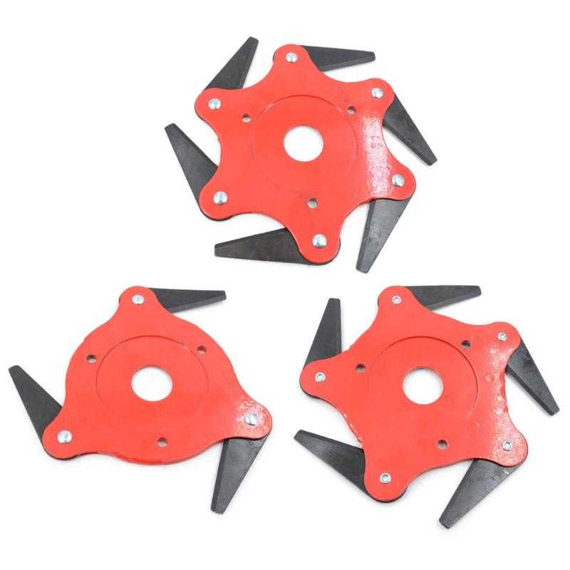 Garden Lawn Mower Blade Manganese Steel Grass Trimmer Brush Cutter Head High Hardness Sharper More Durable Easy to Install - ebowsos