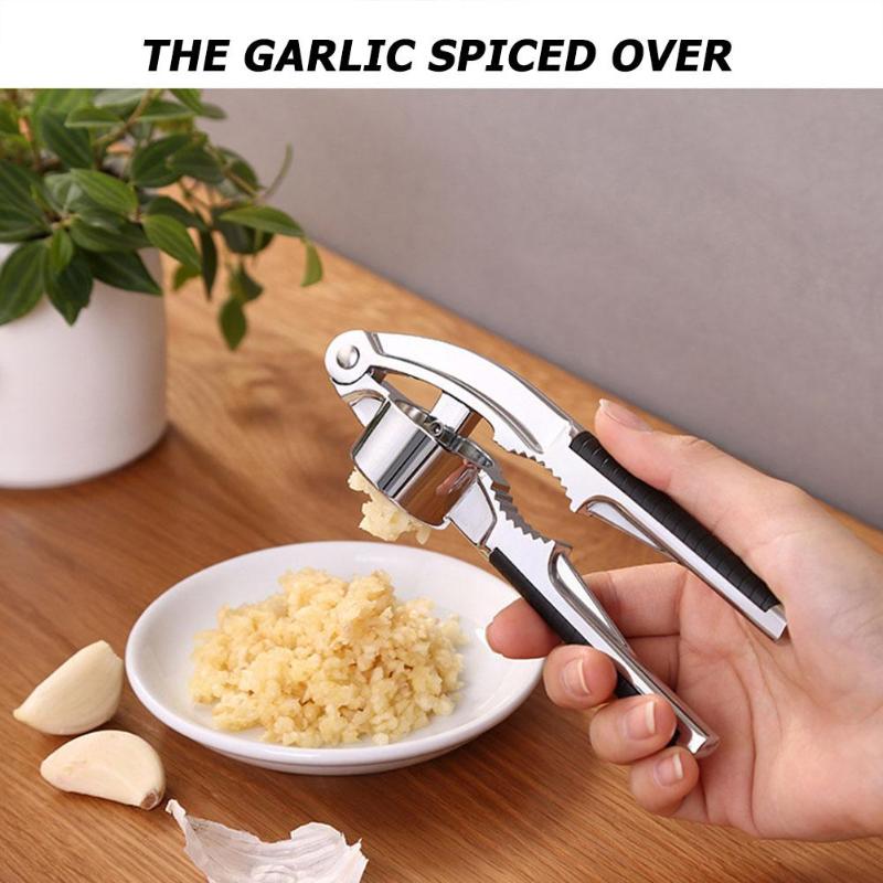 Garlic Press Multi-function Walnut Clamp Daily Durability Work Exquisite Easy to Clean Vegetable Cutter Kitchen Accessories - ebowsos