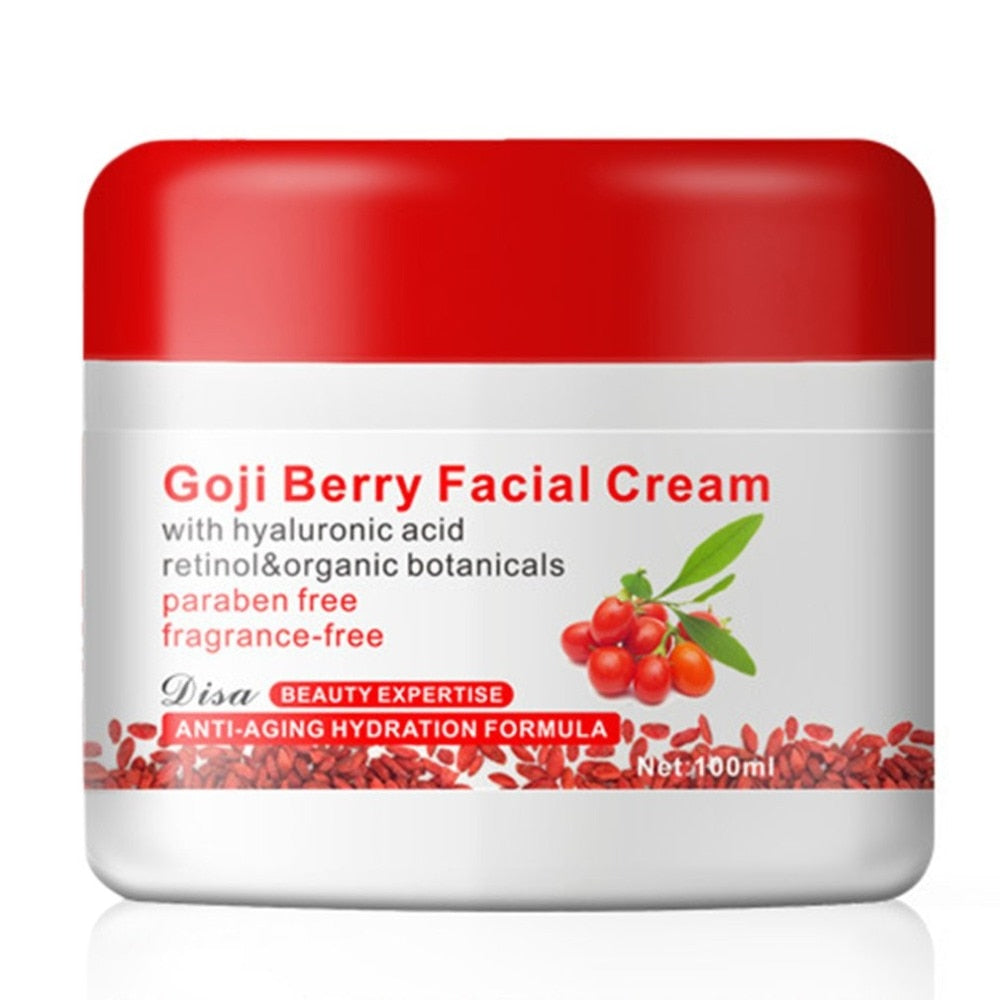 Goji Berry Facial Cream With Hyaluronic Acid Paraben Free Fragrance Free Face Cream Anti-oxidation Anti-aging Skin Firming New - ebowsos