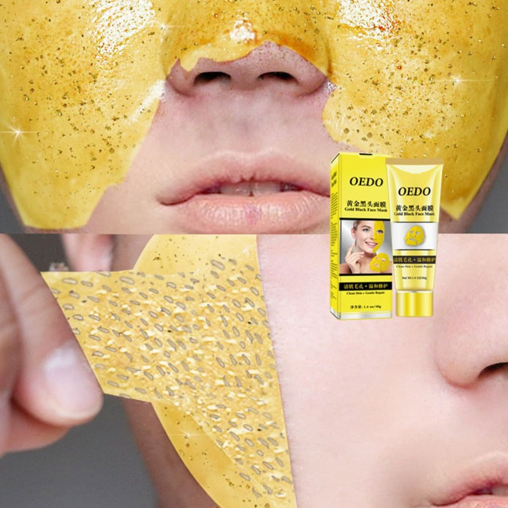 Golden Color Facial Mask Rejuvenating Anti-Aging Face Mask For Skin Reduces Fine Lines Clears Acne Minimizes Pores - ebowsos
