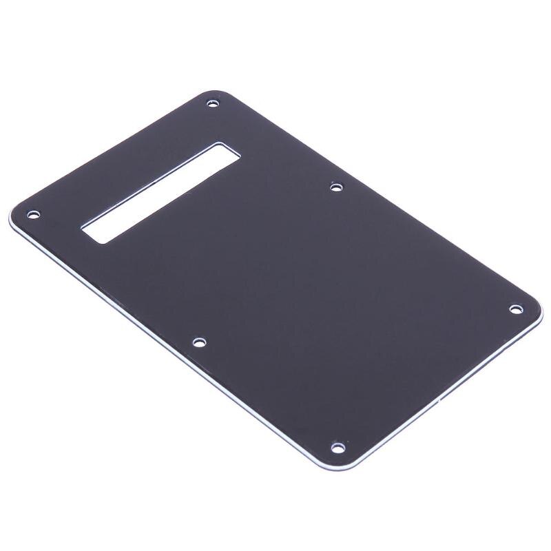 Guitar Back Rear Cover Black White PVC Scratch Plate 92 x 144 x 1mm for ST Electric Guitar Parts & Accessories-ebowsos